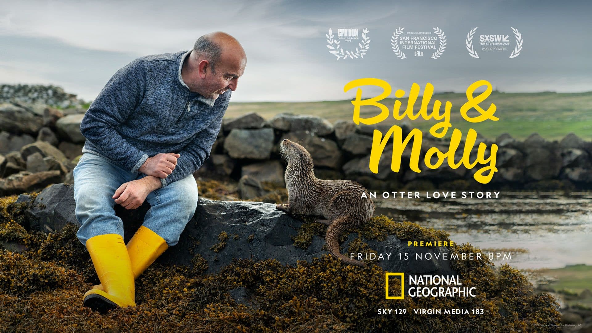 Billy & Molly: An Otter Love Story, National Geographic, Disney+, Mark Collins PR, MCPR, Entertainment PR, television PR, celebrity PR, PR Agency, London PR Agency