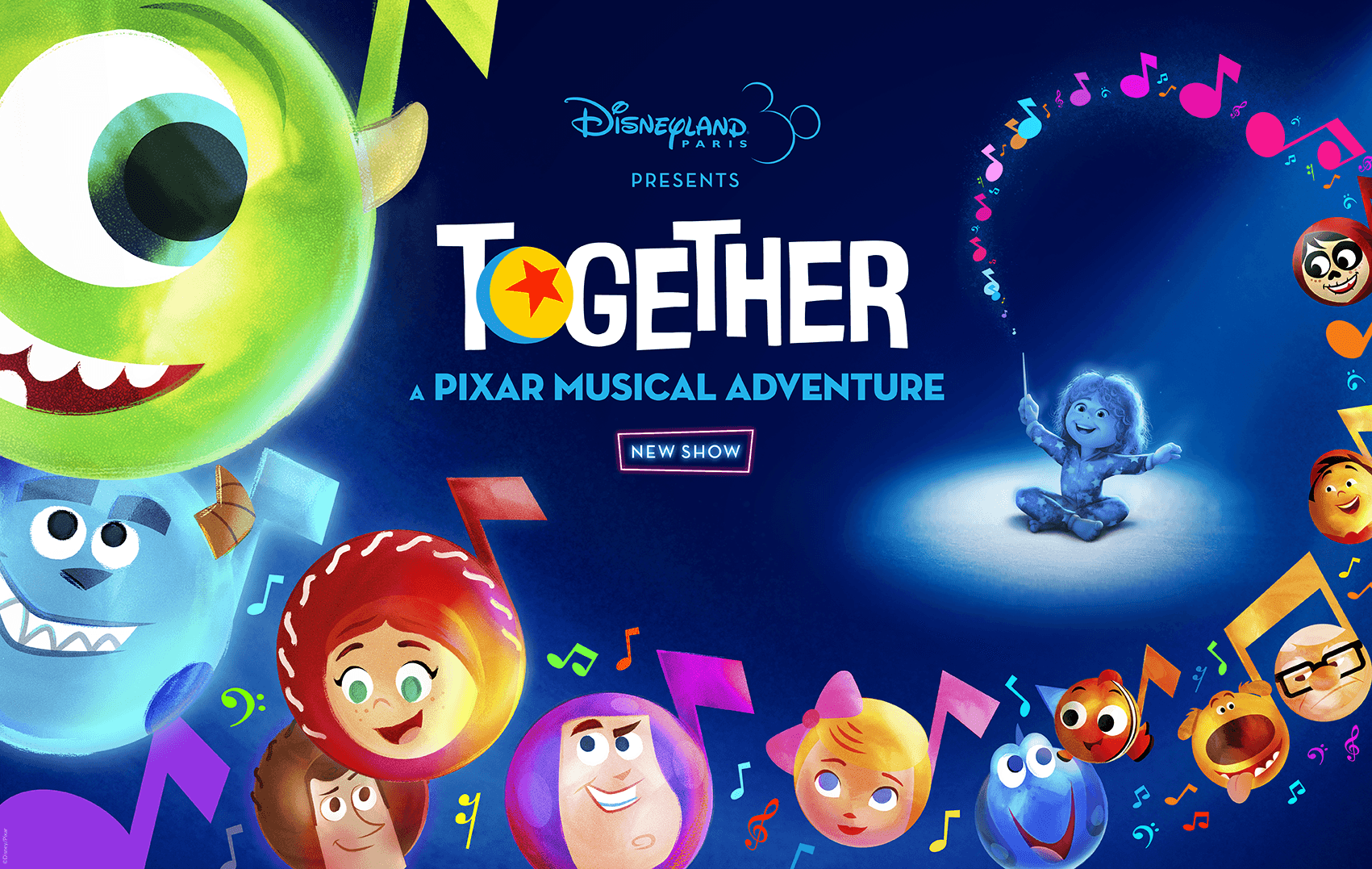 together a pixar musical adventure, Disneyland Paris PR, Pixar PR, travel PR, celebrity PR, celebrity PR agency, entertainment PR, entertainment PR agency, media brands PR, kids and family PR